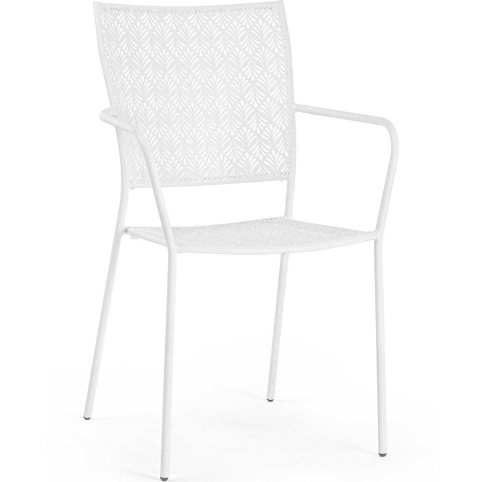 mutoni Garten Armlehnstuhl Lizette weiss