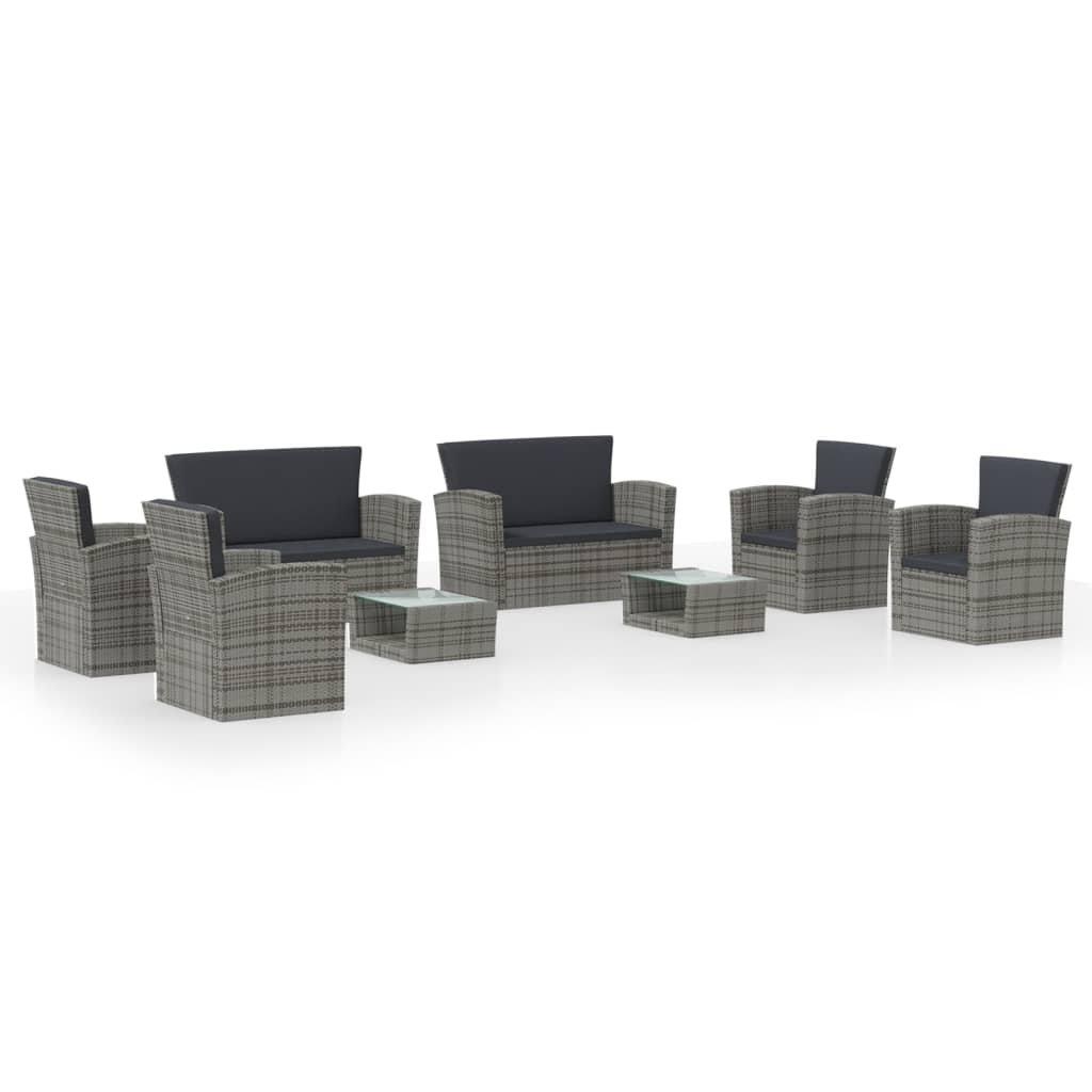 VidaXL Garten-lounge-set poly-rattan