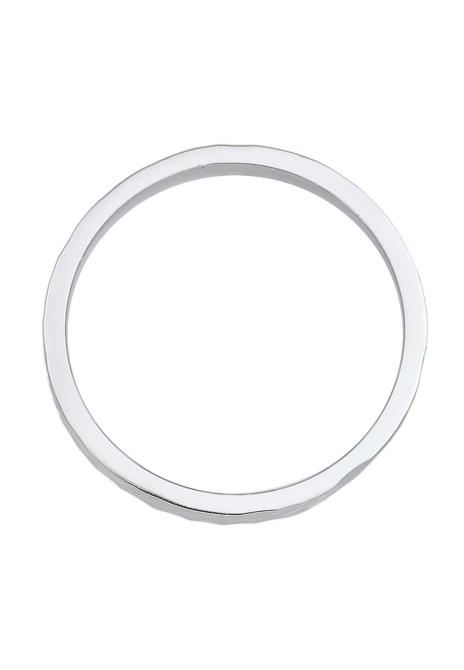 Elli Ring Pinky Ring Gehämmert 925 Silber