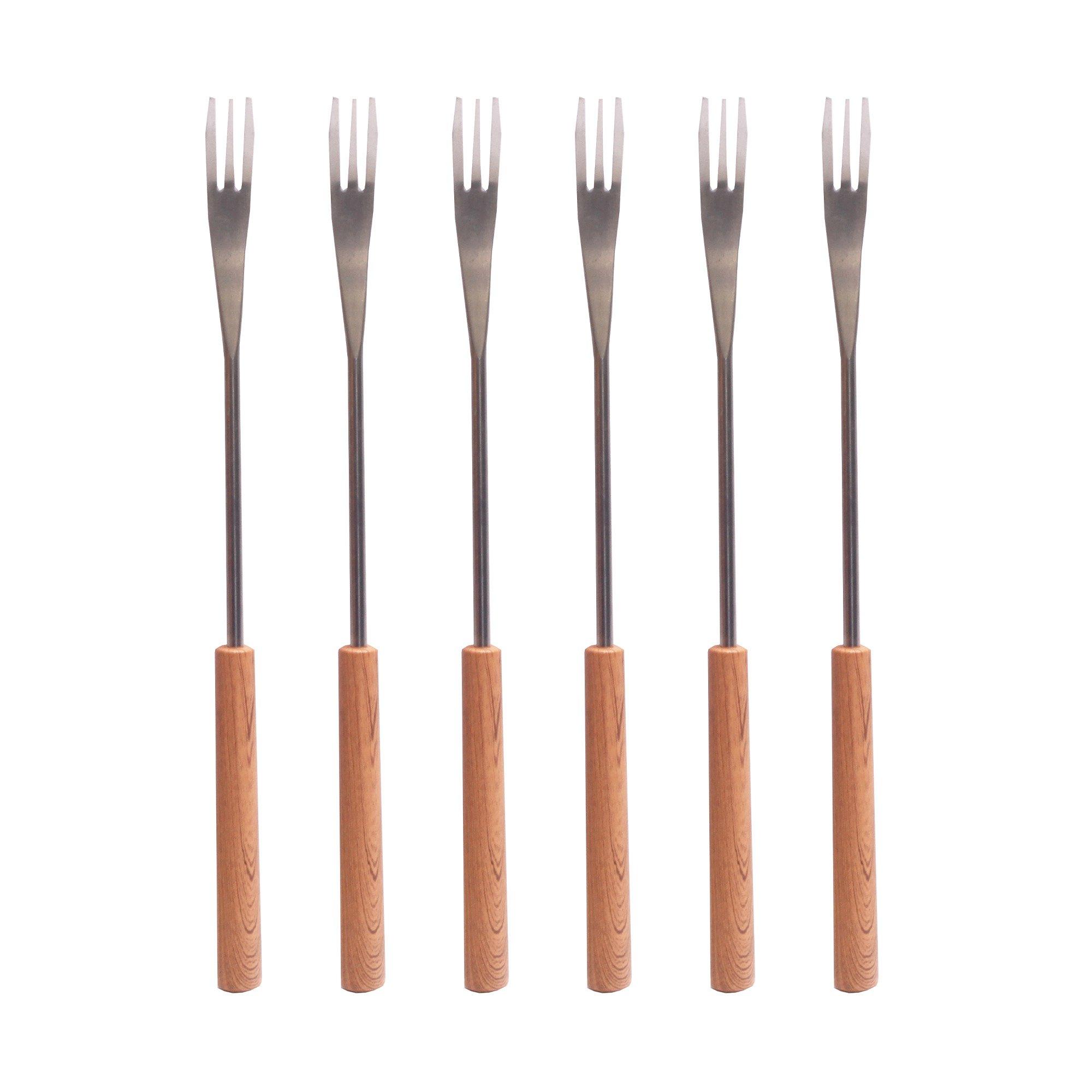 NOUVEL Käsefonduegabeln-Set Olive