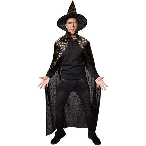 Tectake Unisex Erwachsene Set Hut und Umhang Halloween
