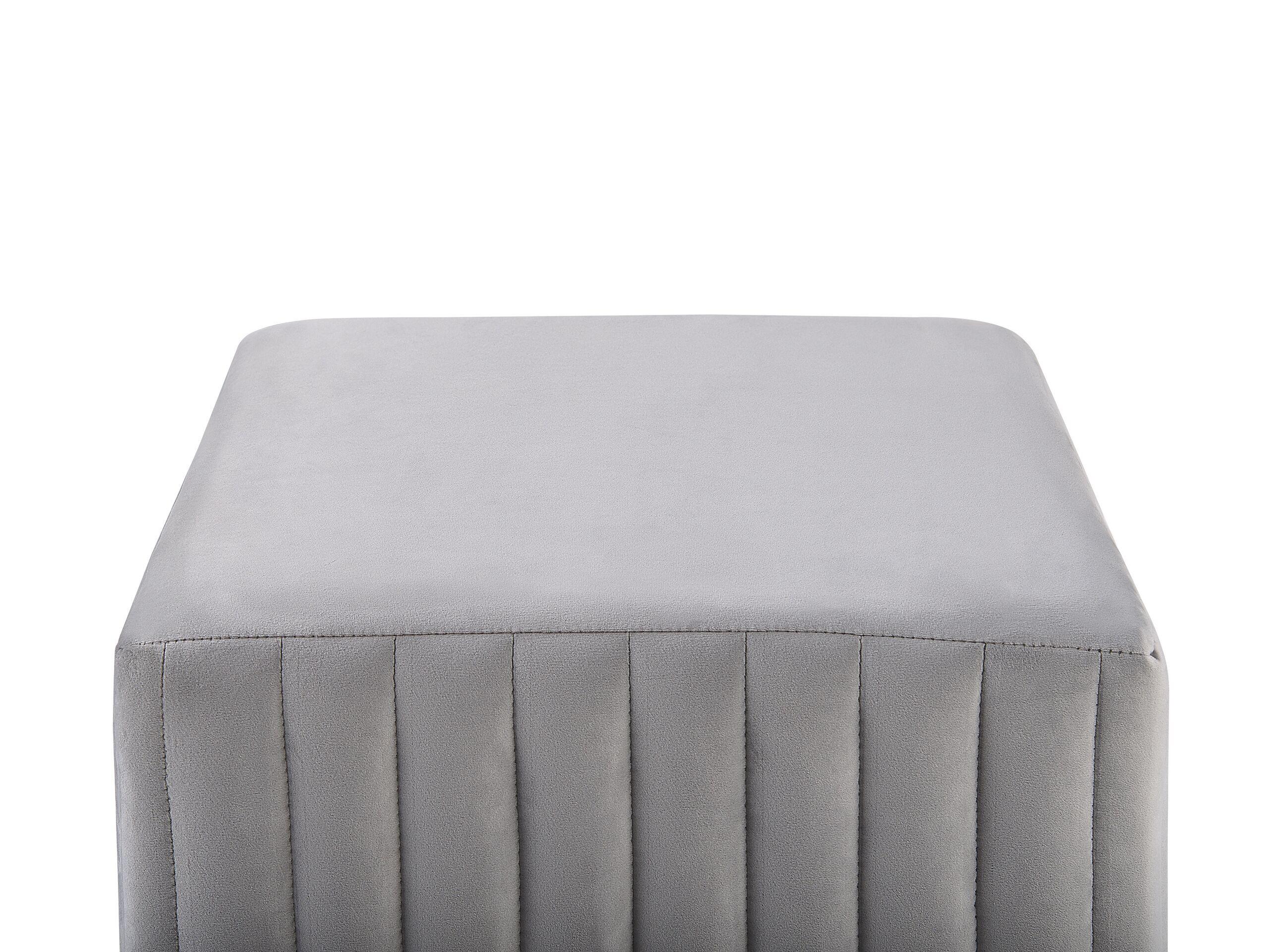 Beliani Hocker aus Samtstoff Modern DAYTON