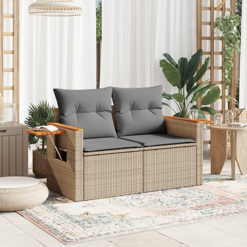 VidaXL Gartensofa poly-rattan