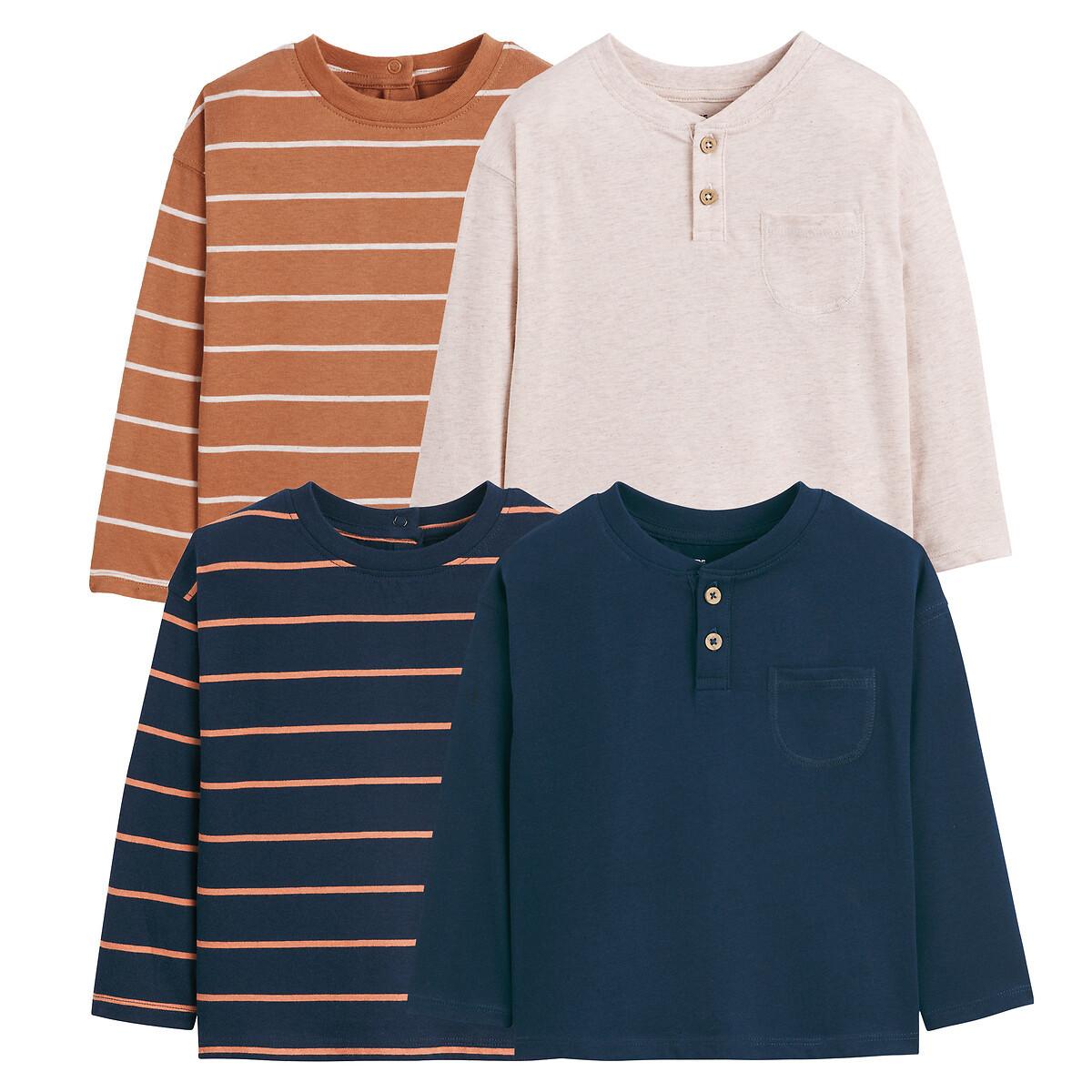 La Redoute Collections 4er-Pack Langarm-Shirts