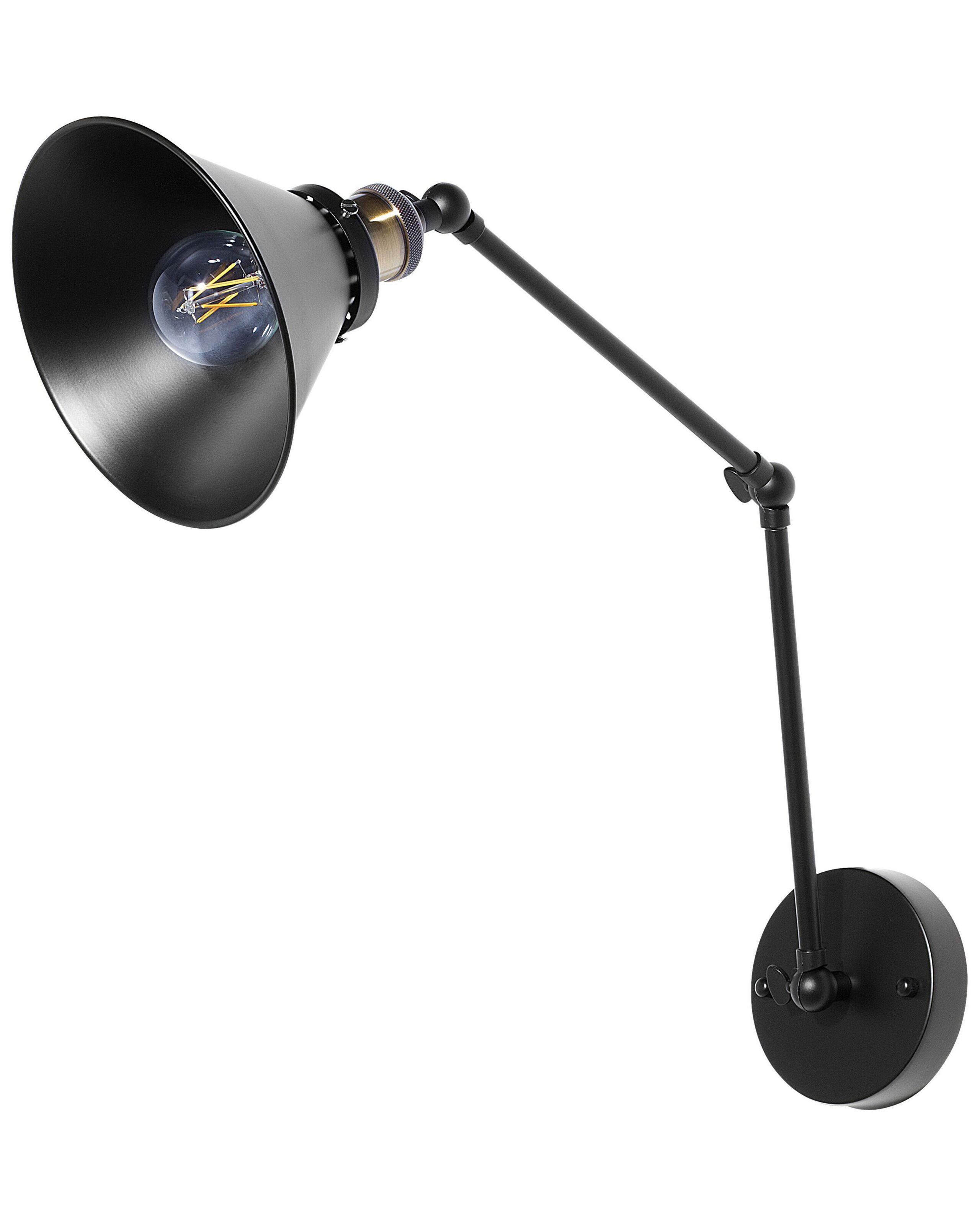 Beliani Wandlampe 2er Set aus Eisen Industriell NARVA