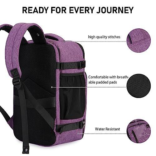 Only-bags.store Rucksack 40 x 20 x 25 cm für Ryanair Flugzeug Reise-Rucksack Handgepäck Laptop Tagesrucksäcke PET Recycled Umweltfreundlicher Rucksack Wasserdicht unter Sitz 20 L Klein, Pink
