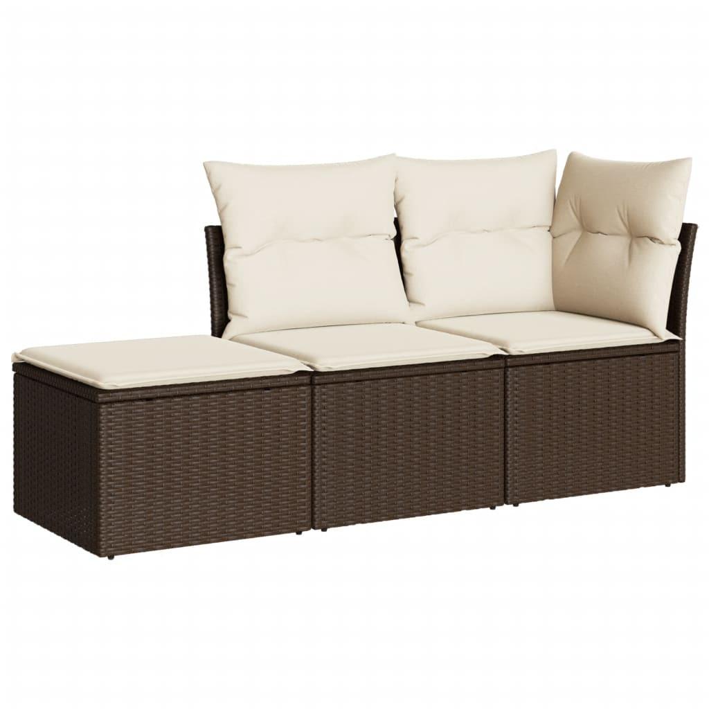 VidaXL Garten sofagarnitur poly-rattan