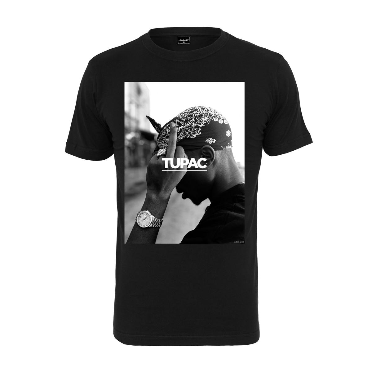 URBAN CLASSICS Tupac Middle Finger T-Shirt