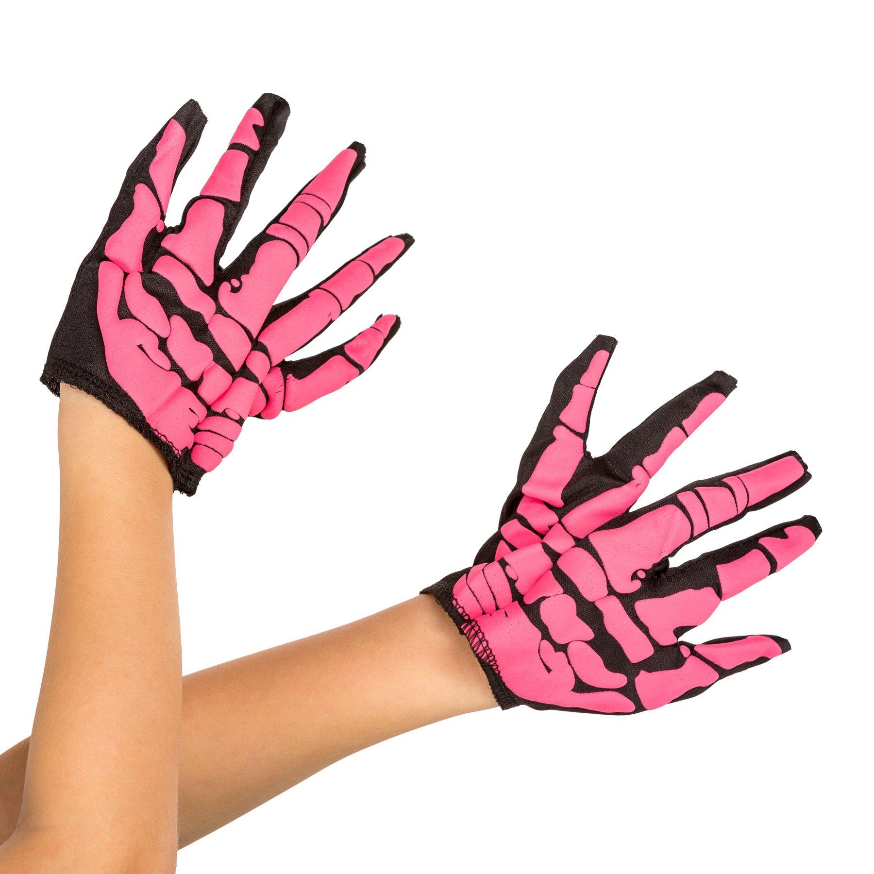 Tectake Mädchenkostüm Pink Skelett