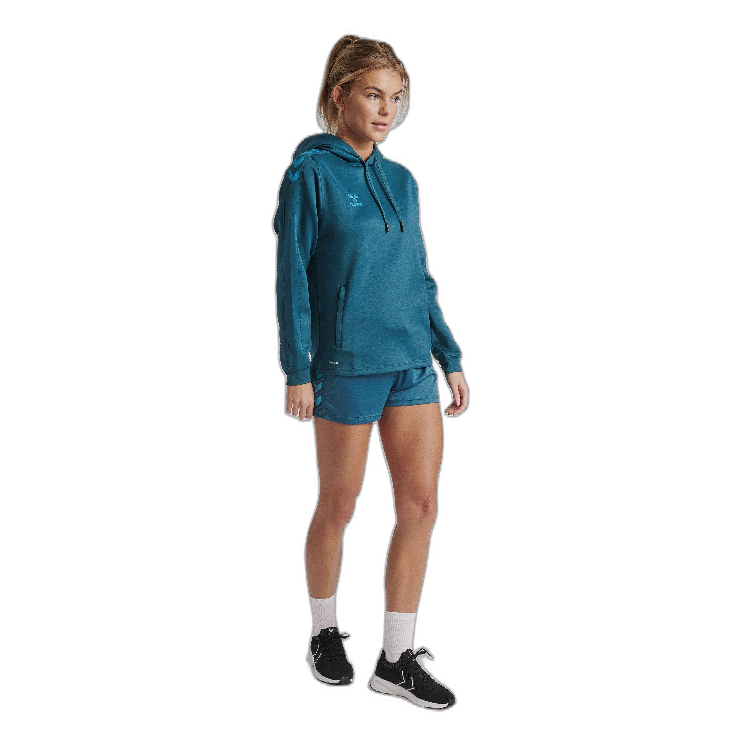 Hummel poyester-kapuzen-sweatshirt, damen humme core xk