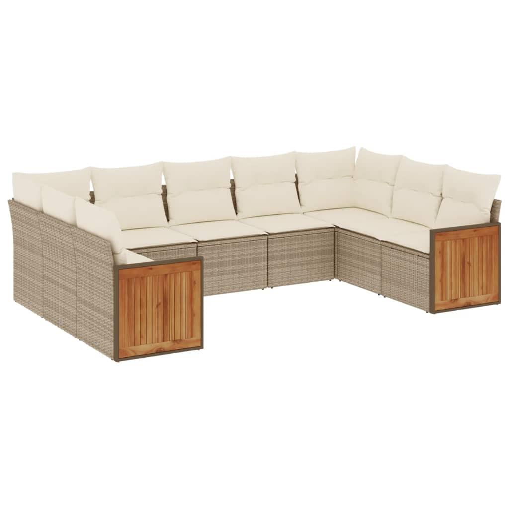 VidaXL Garten sofagarnitur poly-rattan