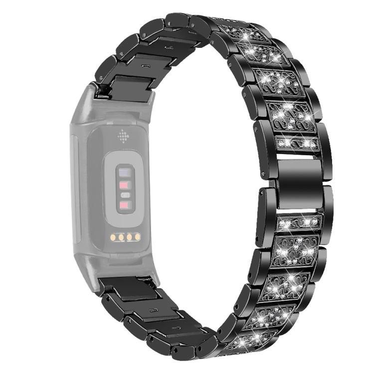 Cover-Discount Fitbit Charge 5 - Edelstahl Mit Strass Armband