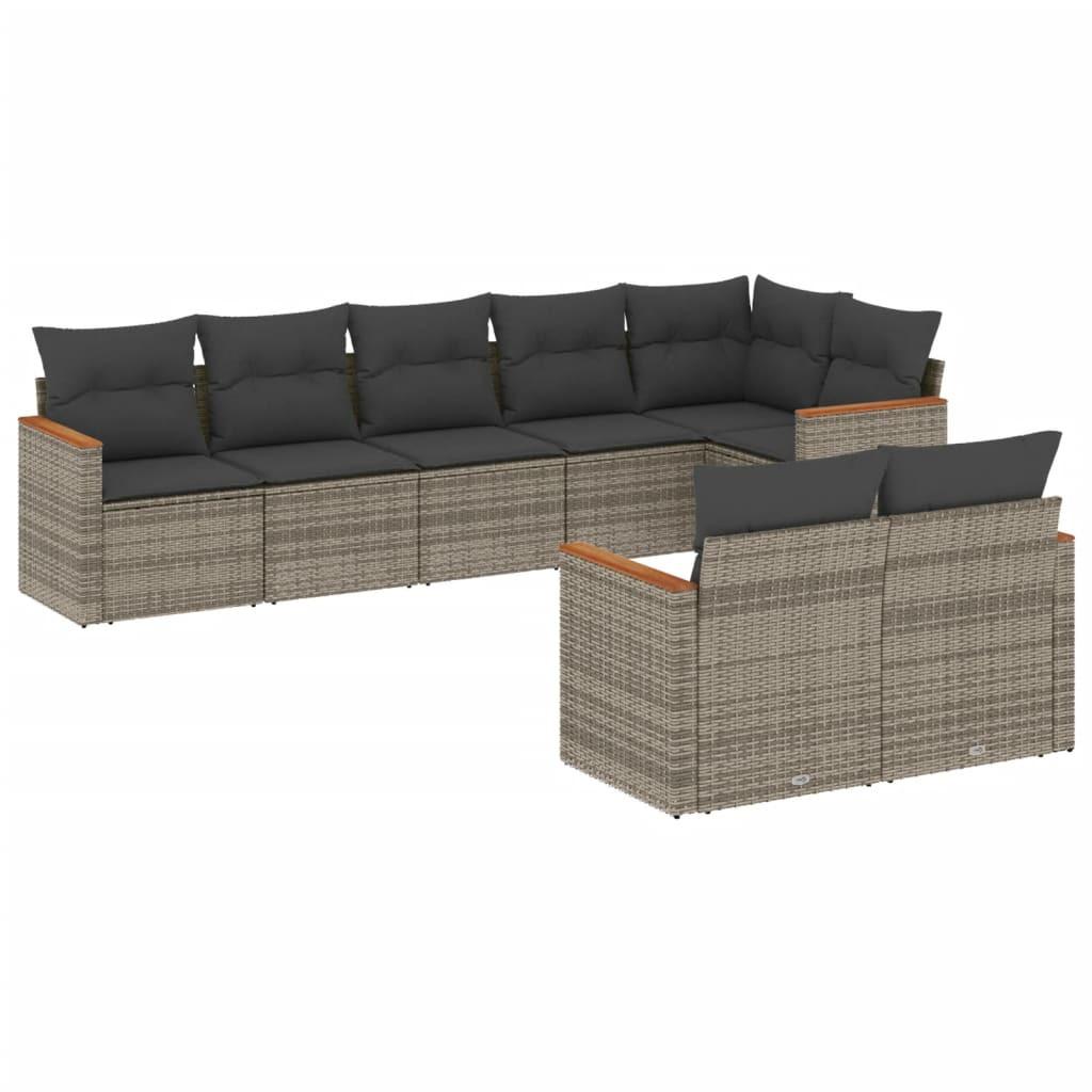 VidaXL Garten sofagarnitur poly-rattan