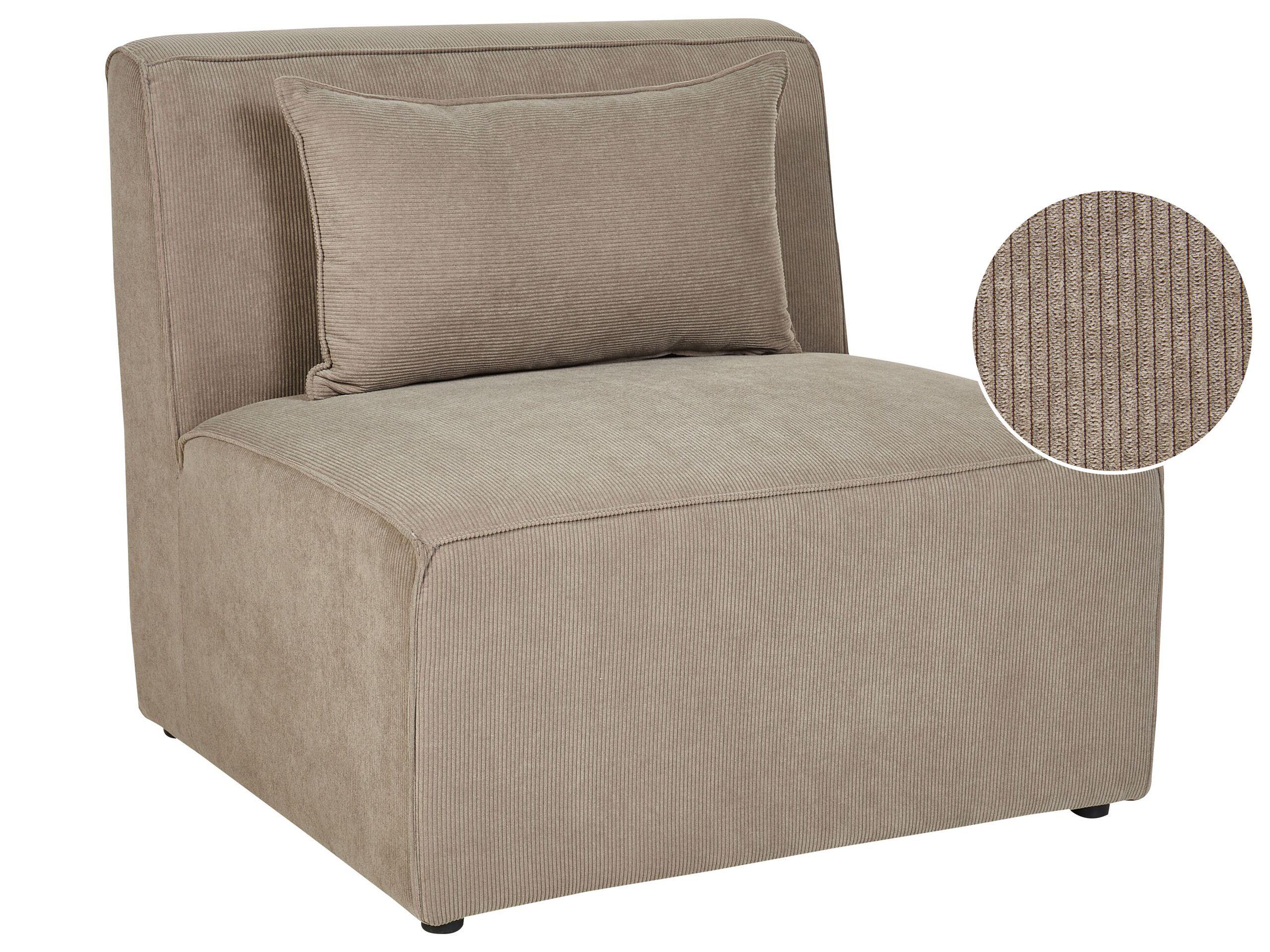 Beliani Sesselmodul aus Cord Modern LEMVIG