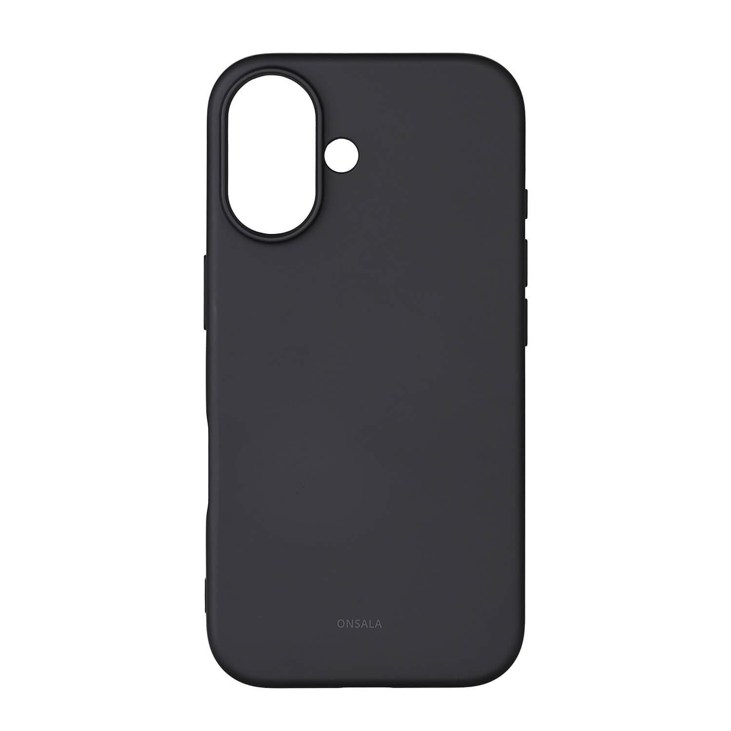 Onsala ONSALA Back Sil Touch Recycled MagSerie iPhone 16 Schwarz