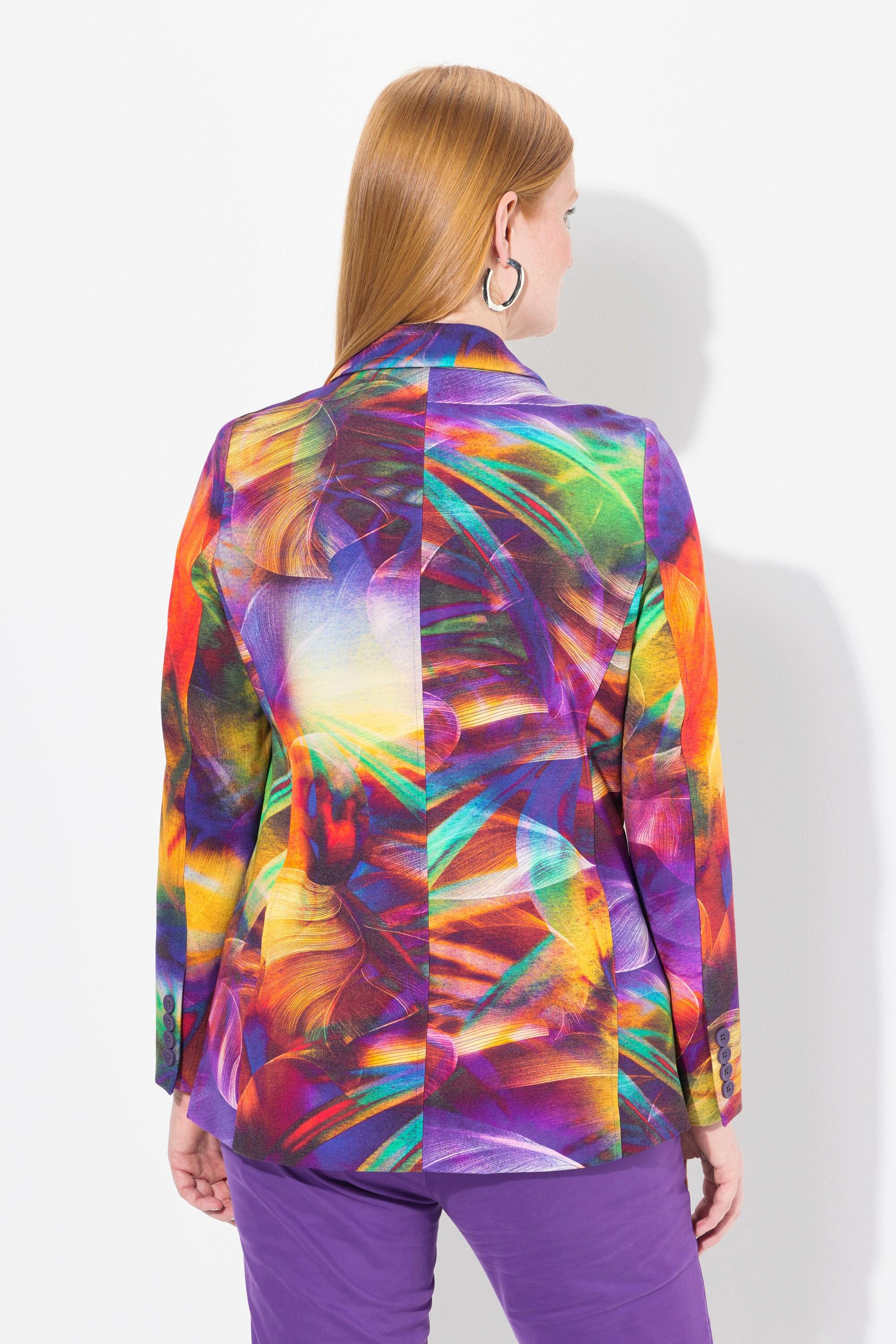 Ulla Popken Blazer, Punto di Roma, Reverskragen, Langarm