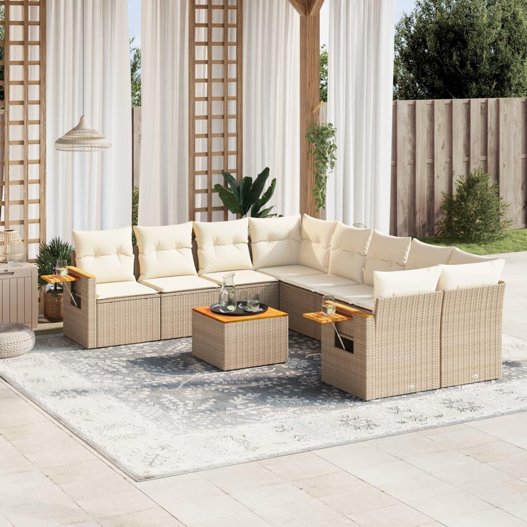 VidaXL Garten sofagarnitur poly-rattan