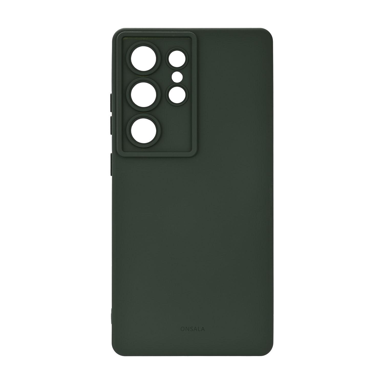 Onsala ONSALA Rückseite Silikon Touch Recycelt Samsung S25 Ultra 5G Olivgrün