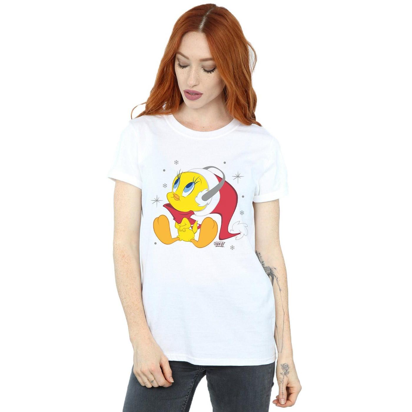 LOONEY TUNES Tweety Christmas Print T-Shirt