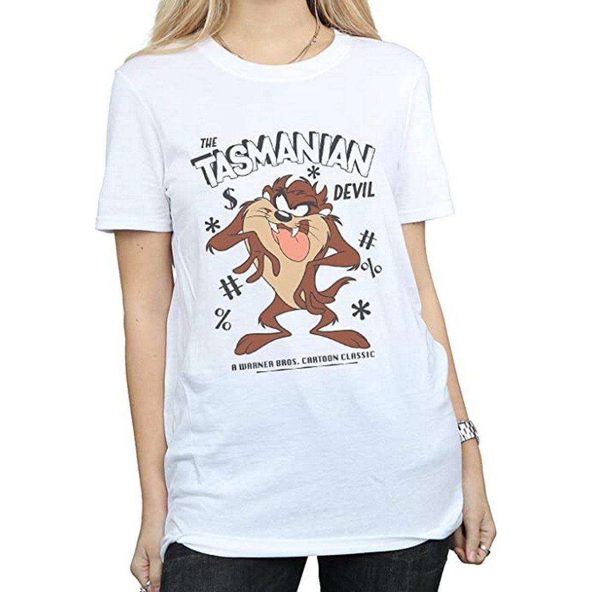 LOONEY TUNES Tasmanian Devil Vintage Print Kurzarm T-Shirt