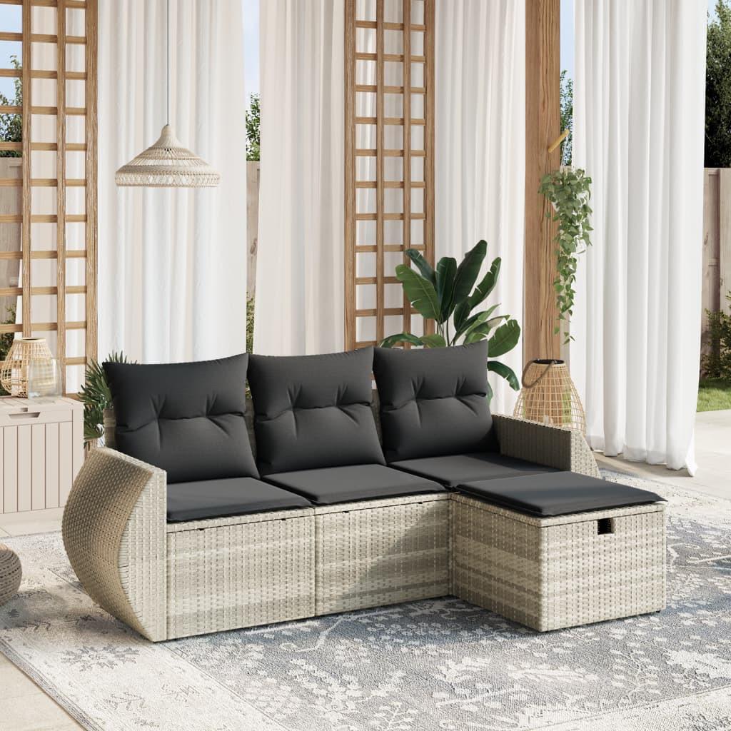 VidaXL Garten sofagarnitur poly-rattan