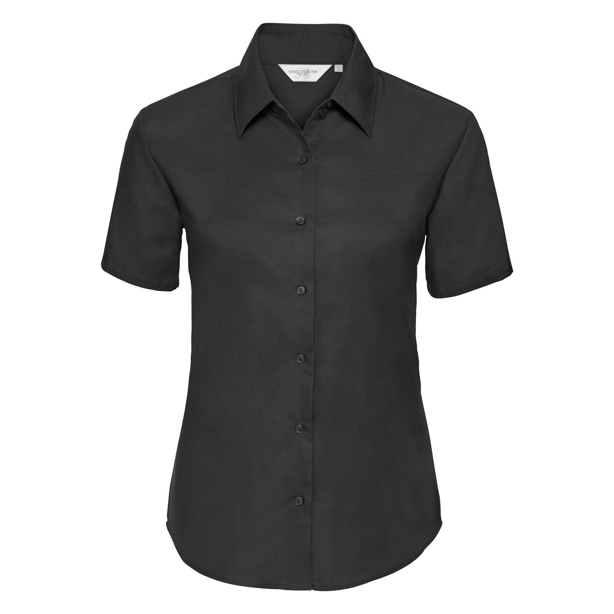 Russell Easy Care Oxford Kurzarm Bluse