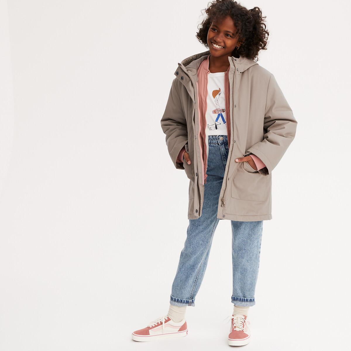 La Redoute Collections 4-in1-Winterjacke mit Kapuze