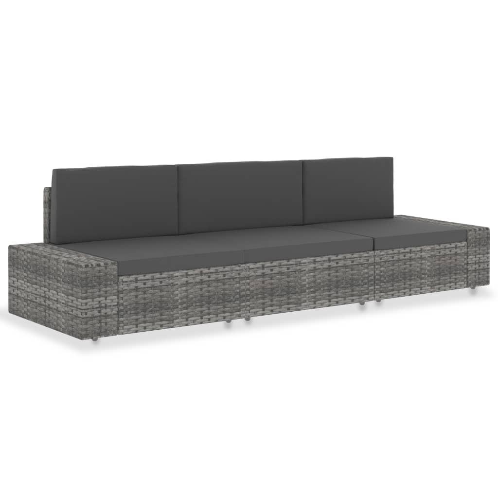 VidaXL Gartensofa poly-rattan
