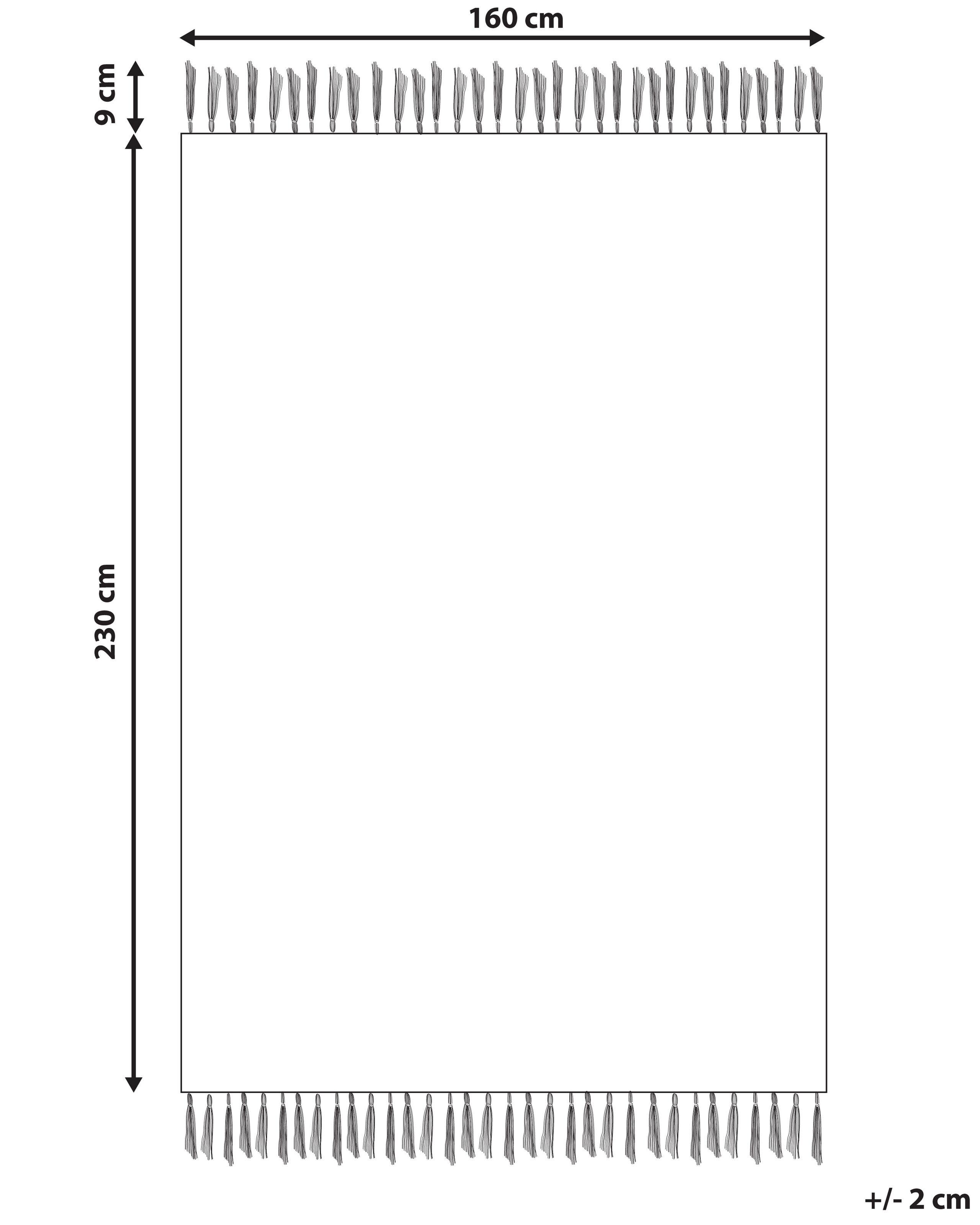 Beliani Teppich aus Viskose Retro AKARSU