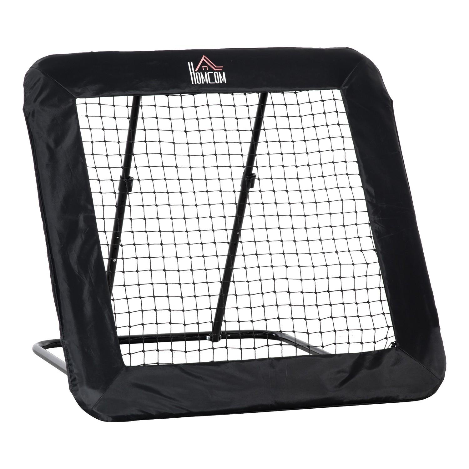 Northio Fussballtor Klappbar Fußball Rebounder Rückprallwand, Netz Für Mehrsportarten, 5-Stufig Verstellbar, 128X118X108-120Cm
