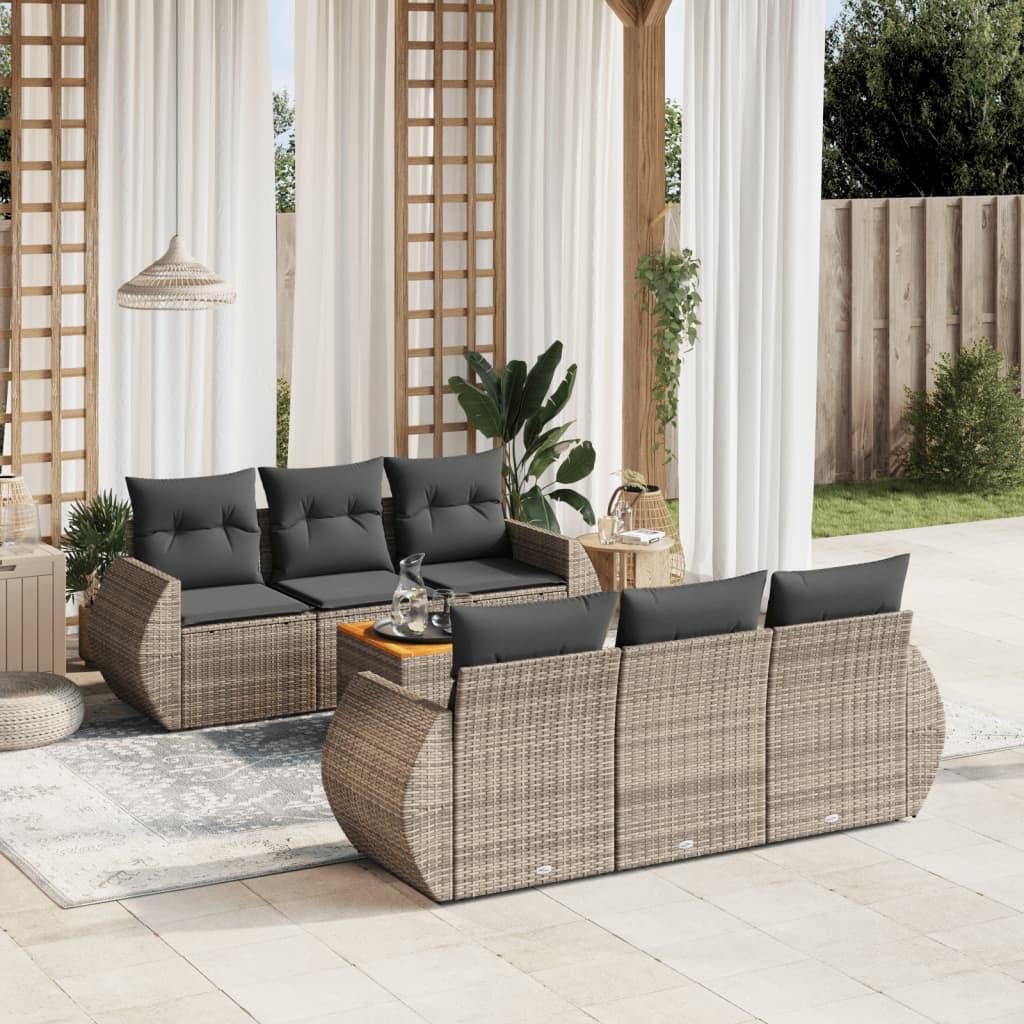 VidaXL Garten sofagarnitur poly-rattan