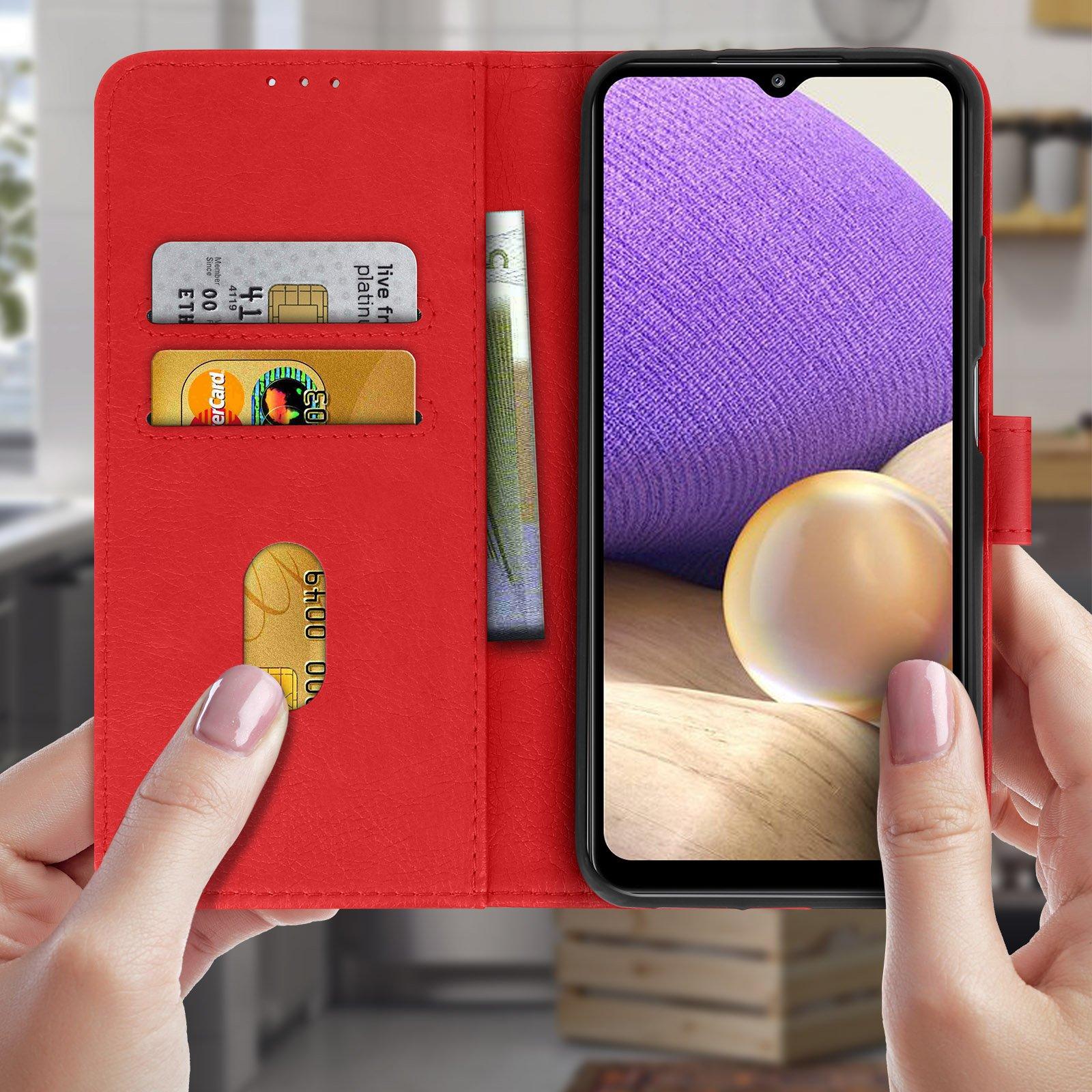 Avizar Klappetui Galaxy A32 Rot