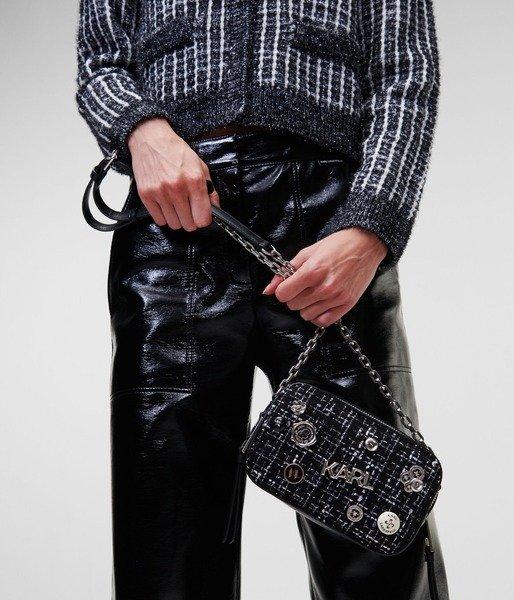 KARL LAGERFELD K/PINS BOUCLE CAMERA BAG-0