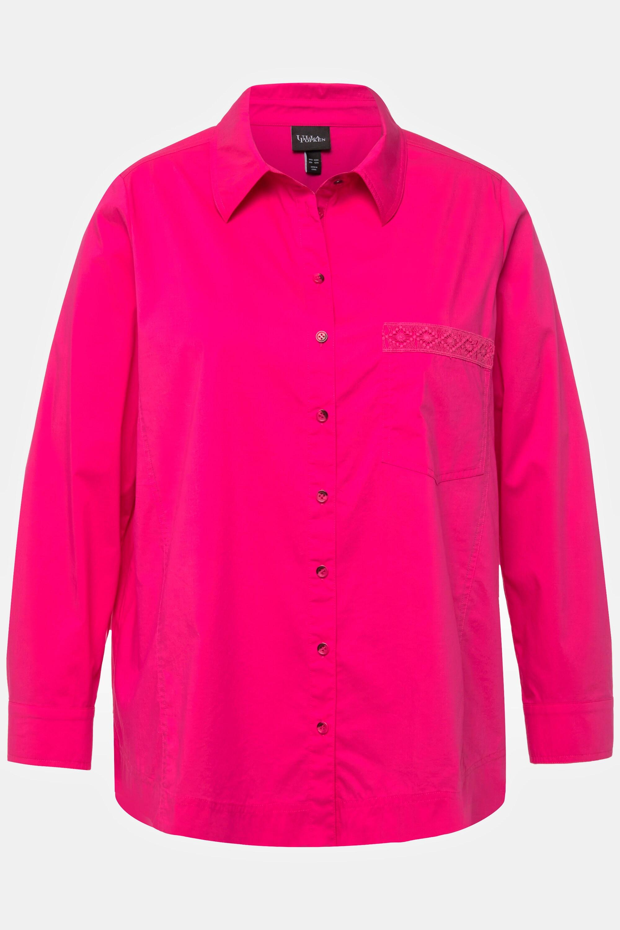 Ulla Popken A-Linie Langarm Hemdbluse