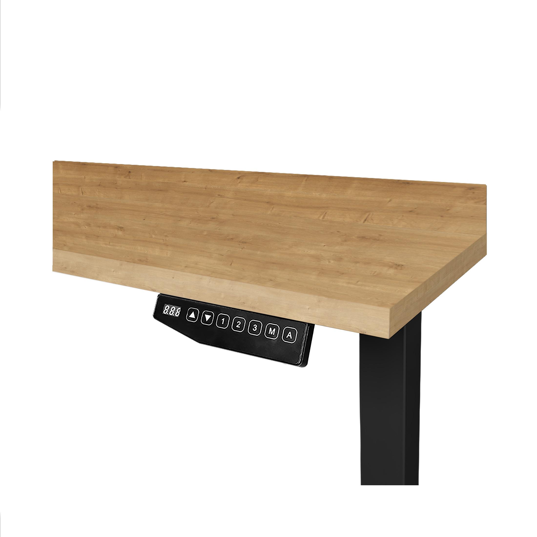 Contini Höhenverstellbarer Bürotisch 1.8x0.8m Eiche / Gestell RAL 9005