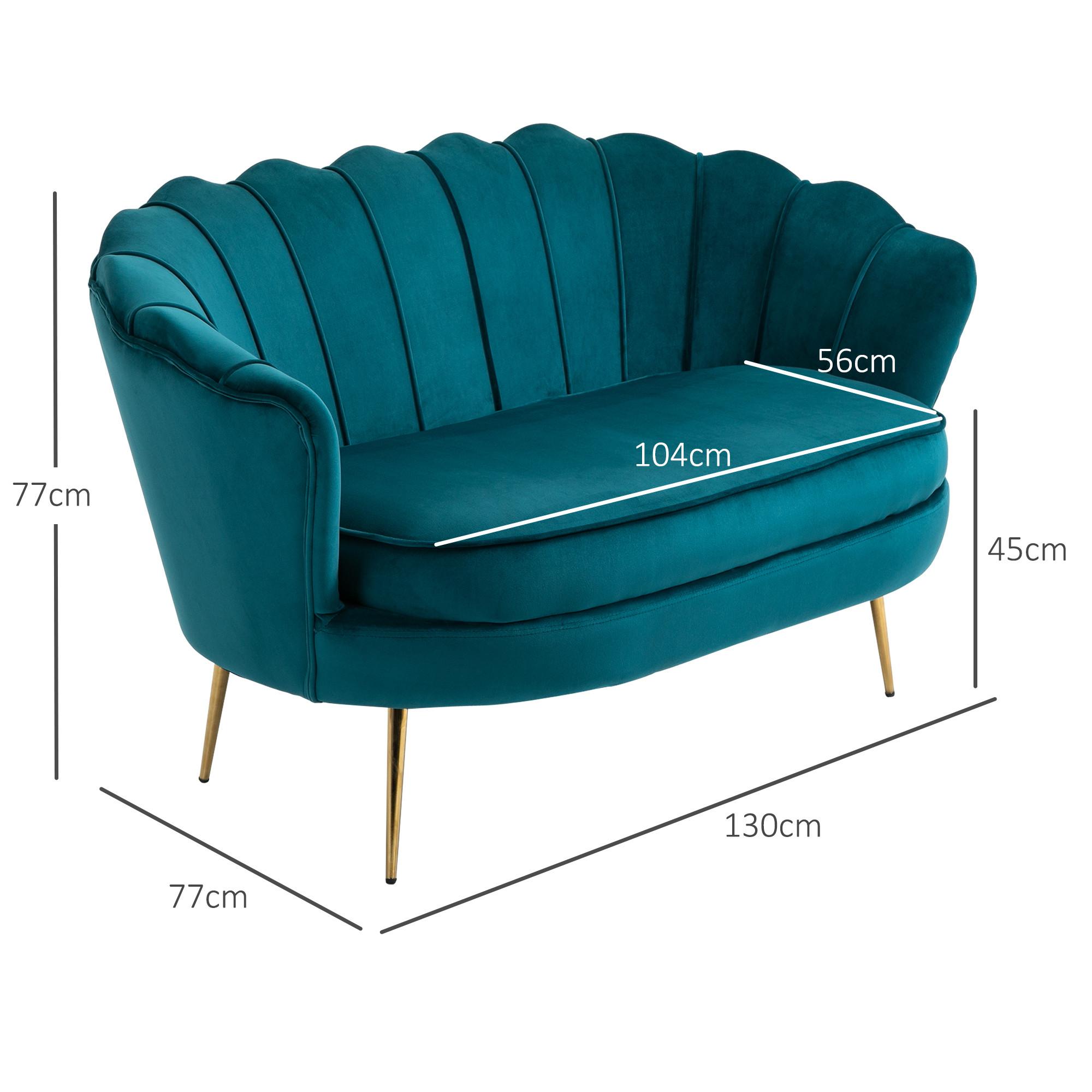 HOMCOM 2-Sitzer-Sofa