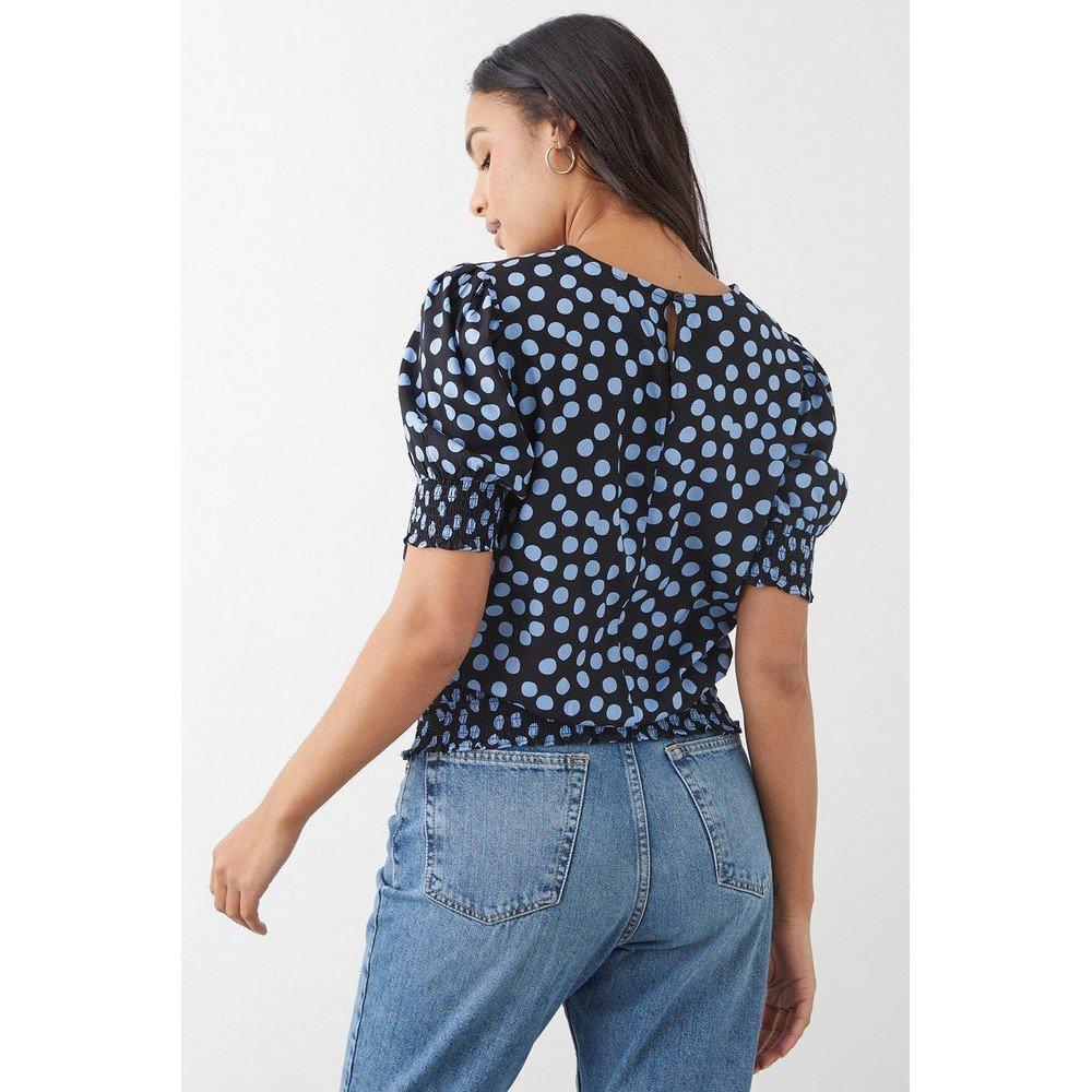 Dorothy Perkins Bluse mit gerafftem Saum