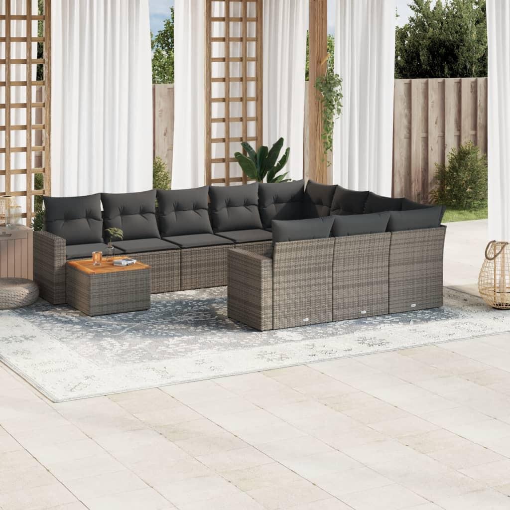 VidaXL Garten sofagarnitur poly-rattan