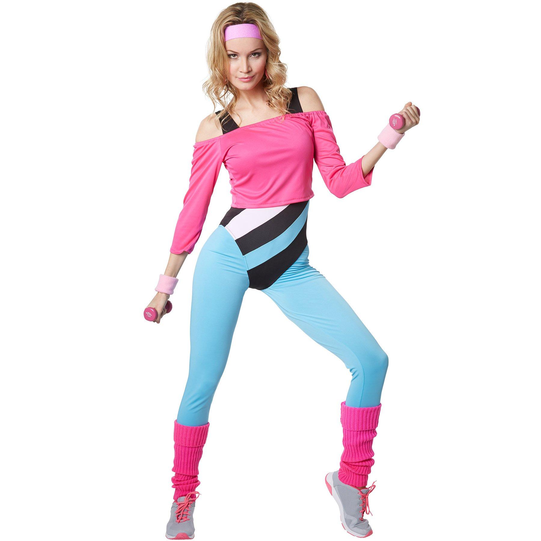 Tectake Frauenkostüm Aerobic-Star
