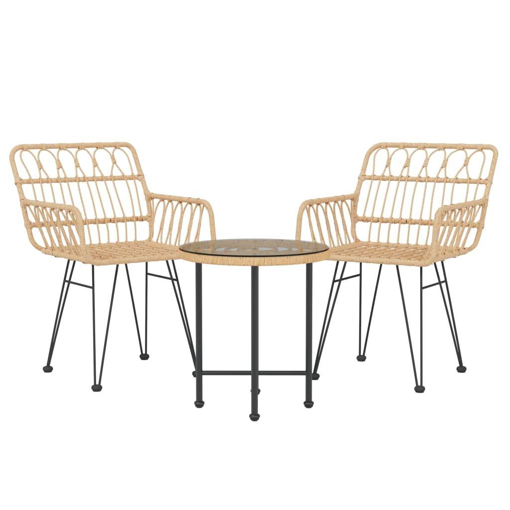 VidaXL Garten essgruppe poly-rattan
