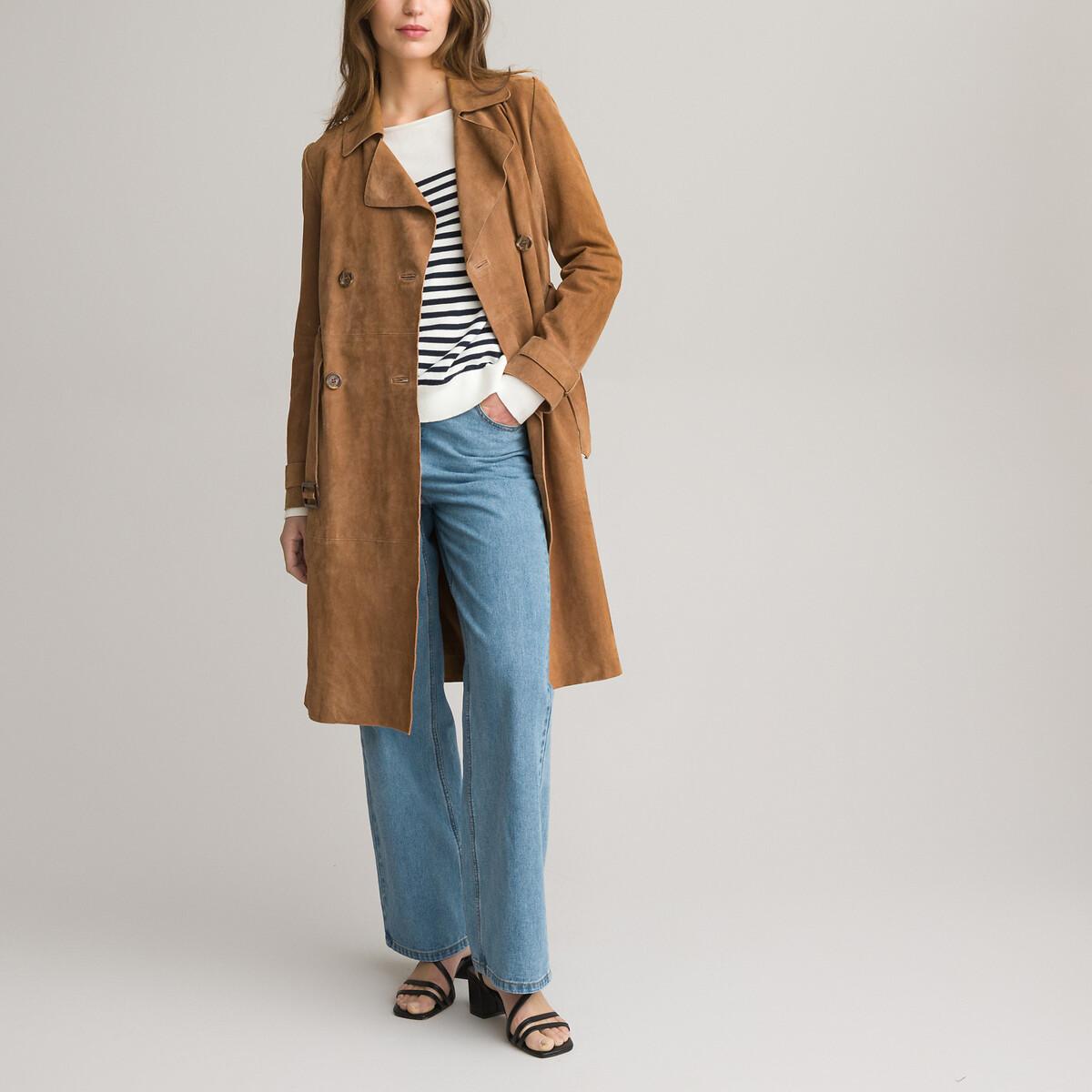 La Redoute Collections Langer Trenchcoat aus Leder