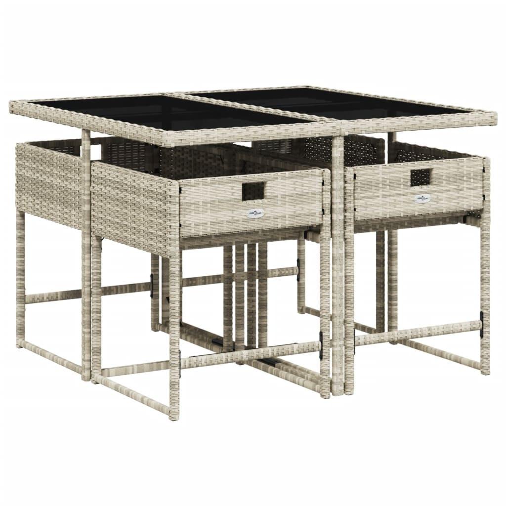 VidaXL Garten essgruppe poly-rattan