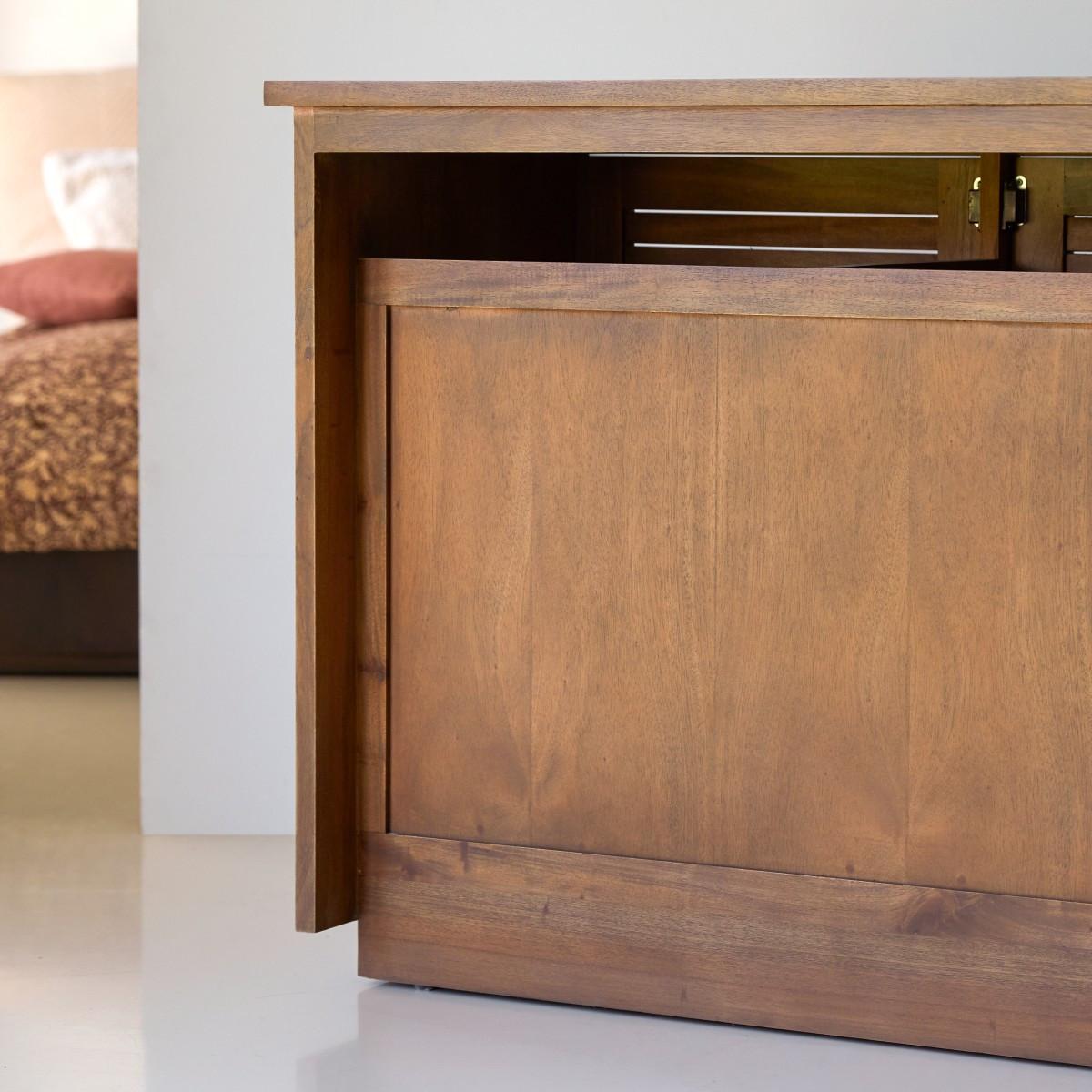 Tikamoon Waschtischunterschrank aus massiver Akazie 140 cm Loggia