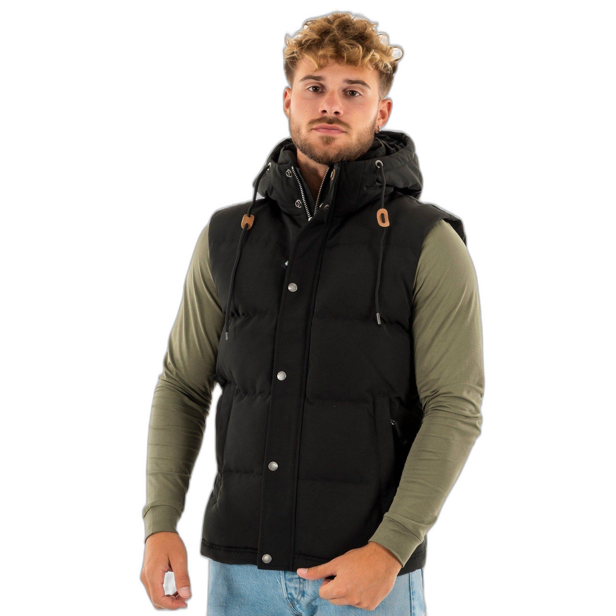 Superdry ärmellose daunenjacke mit kapuze everst