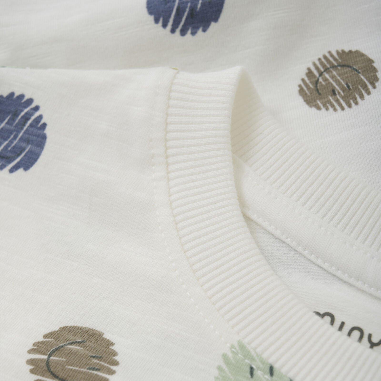 Minymo Langarmshirt Marshmallow White