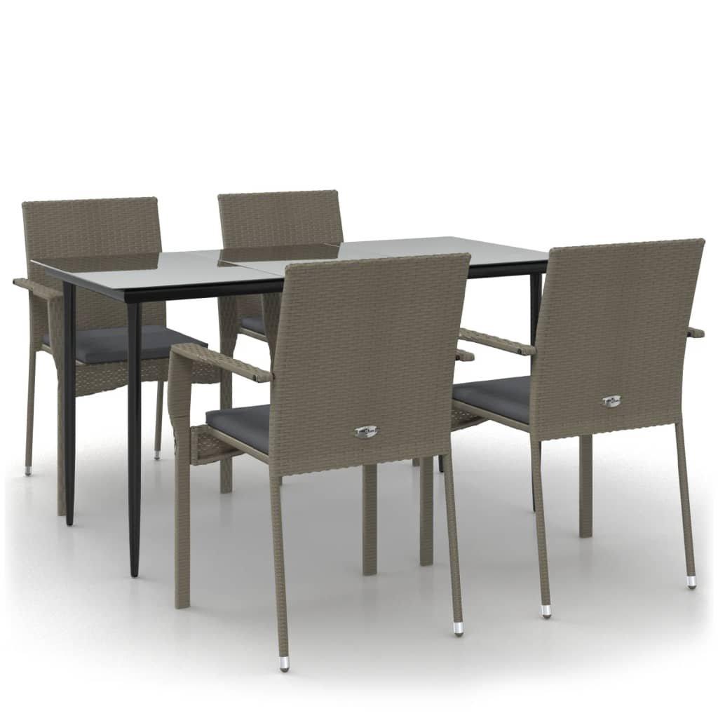 VidaXL Garten essgruppe poly-rattan
