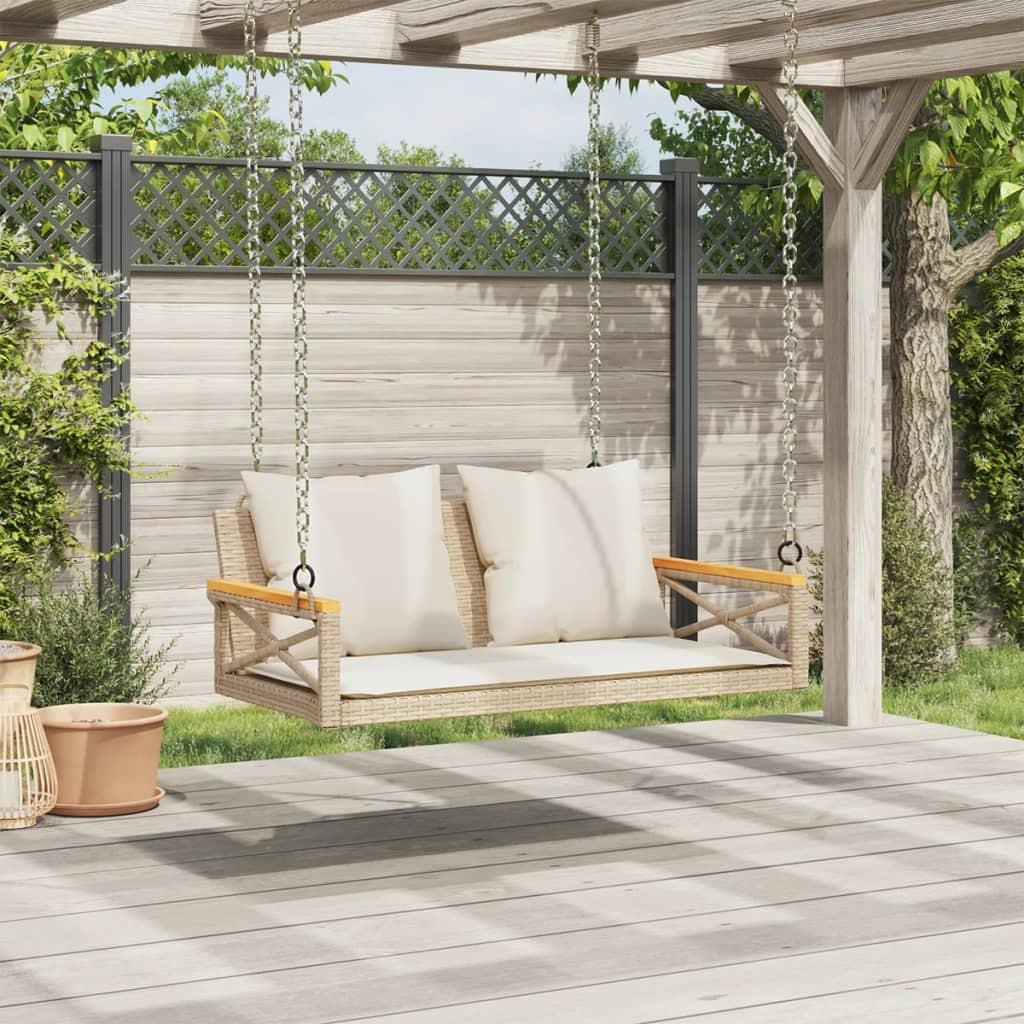 VidaXL Hängebank poly-rattan
