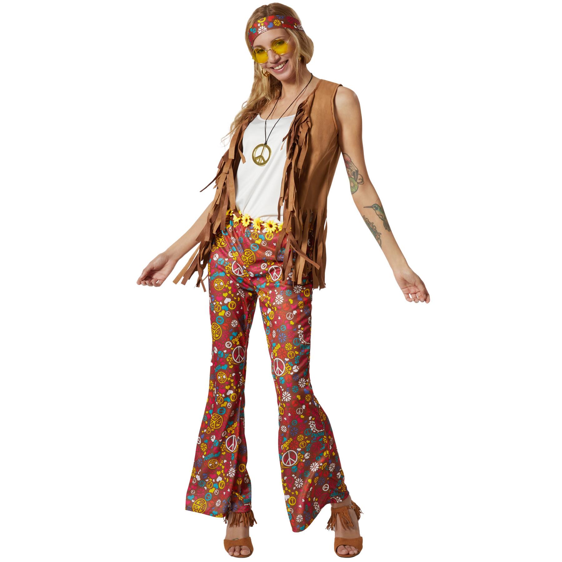 Tectake kostüm Hippie Weste und Hose