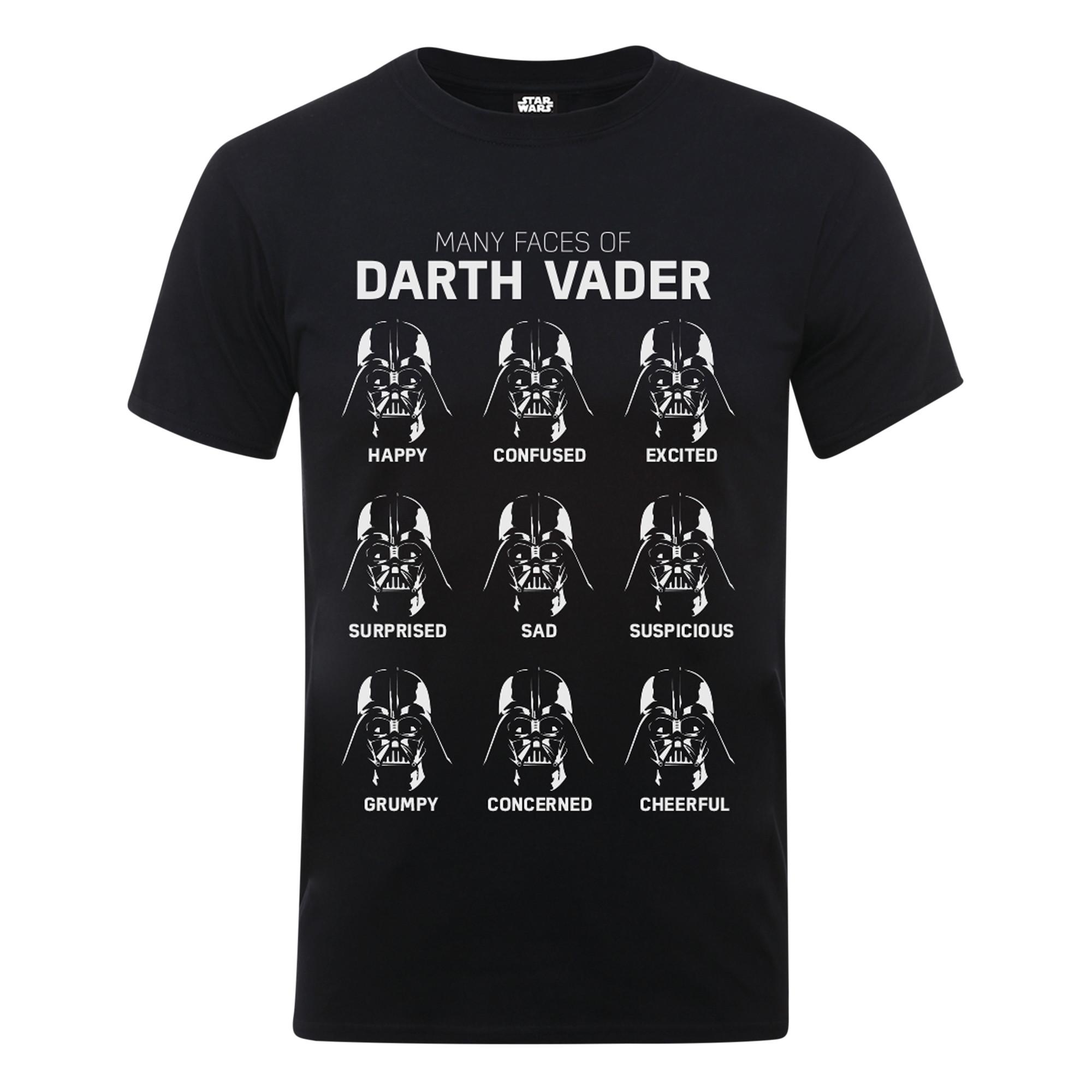 STAR WARS Many Faces Of Darth Vader TShirt