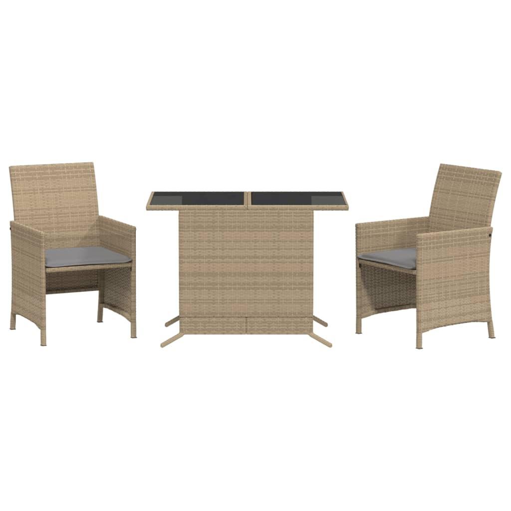 VidaXL Bistro set poly-rattan